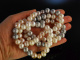 Big bright Pearls! Wundervolle lange dicke S&uuml;&szlig;wasser Zuchtperlen Kette multicolor