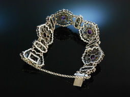 Zur Tracht! Wundervolles Perlen Amethyst Armband Silber...