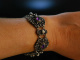 Zur Tracht! Wundervolles Perlen Amethyst Armband Silber 825  um 1950