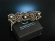 Zur Tracht! Wundervolles Perlen Amethyst Armband Silber 825  um 1950