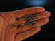 Historischer Charme! Antike Lavaliere Kette Silber Glassteine England um 1860