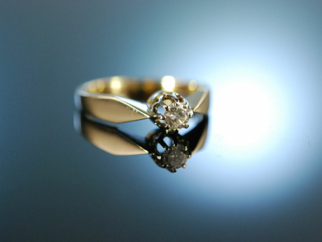 My love! Verlobungs Solitr Ring Brillant 0,2 ct Gold 585