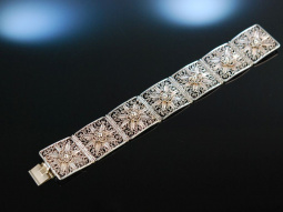 Sch&ouml;nes Silberfiligran! Antikes Armband Silber 835 M&uuml;nchen um 1930