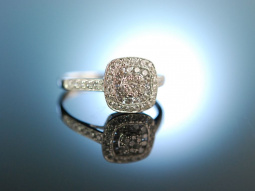 True Love! Verlobungs Ring Wei&szlig; Gold 750 Brillanten
