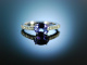 Sag ja! Verlobungs Engagement Ring Wei Gold 750 Tansanit Brillanten