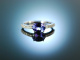 Sag ja! Verlobungs Engagement Ring Wei Gold 750 Tansanit Brillanten