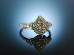 Say yes! Wundervoller Verlobungs Engagement Ring Wei&szlig; Gold 750 Brillanten 0,8 ct