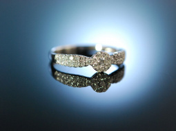 My Love! Engagement Verlobungs Ring Wei&szlig; Gold 750...