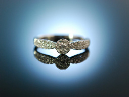 My Love! Engagement Verlobungs Ring Wei&szlig; Gold 750...