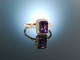 Lovely Violett! Traumhafter Ring Rosé Gold 750 Amethyst Brillanten