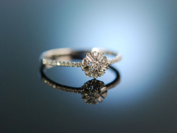 Beloved! Verlobungs Engagement Ring Wei&szlig; Gold 750 Brillanten