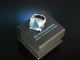 Bright Blue Topaz! Sensationeller Ring Gold 750 Blau Topas Brillanten 0,9 ct