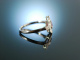 Wahre Liebe! Verlobungs Engagement Ring Wei&szlig; Gold 750 Rubin Brillanten