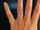 Wahre Liebe! Verlobungs Engagement Ring Weiß Gold 750 Rubin Brillanten