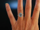 Himmel der Liebe! Verlobungs Engagement Ring Weiß Gold 750 Topas Brillanten
