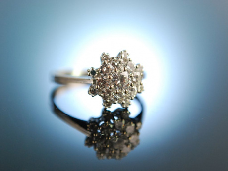 My love! Wundervoller Verlobungs Engagement Ring Gold 750 Brillanten 0,73 ct