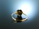 My lovely! Antiker Verlobungs Engagement Ring Gold 15 Kt Saatperlen T&uuml;rkis um 1900