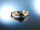 Dein ist mein Herz! Verlobungs Ring Engagement Gold 333 Saphir Brillanten