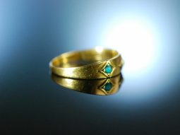 Zarte Bande! Antiker Freundschafts Band Ring um 1880 Gold...