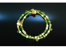 Gr&uuml;ner Apfel! Fancy Armband Peridot Chrysopras Achat...