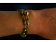 Gr&uuml;ner Apfel! Fancy Armband Peridot Chrysopras Achat Silber 925 vergoldet