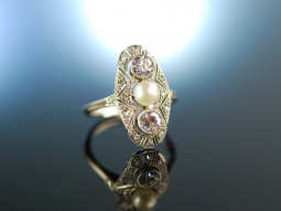 F&uuml;r dich! Antiker Diamant Ring um 1910 mit Natur...