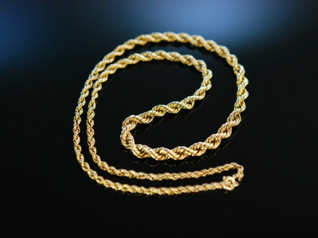 Schner Klassiker! Hbsche Kordel Kette Gold 585 7,3 Gramm