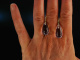 Funky Drops! Ohrringe facettierte Pink Amethyst Tropfen Gold 585