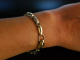 Sehr edel! Schweres Armband 26 Gramm Gold 585 Brillanten und Saphir