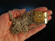 München um 1860! Historische Kropf Kette zur Tracht 8reihig Silber Golddoublé