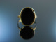 Familien Ring! Damen Wappen Siegel Ring Gold 333 Onyx ungraviert