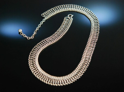 Vintage Statement! Schicke Kette Silber 835 um 1960