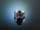 Charming Blue! Sch&ouml;ner Ring Silber 925 Kyanit Cabochon