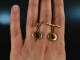 Noble classics! Heavy Cufflinks Gold 585 Sapphire Goldsmith Work