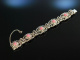 H&uuml;bsch zum Dirndl! Trachten Armband Silber 835 rosa Achat Tegernsee um 1950