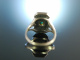 To the dirndl! Traditional costume ring around 1950 silver 835 gold plated turquoise
