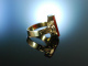 Zum Gravieren! Familien Wappen Siegel Ring Gold 333 Karneol