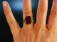 Zum Gravieren! Familien Wappen Siegel Ring Gold 333 Karneol