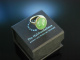 Vintage Greenery! Schicker Ring Gold 585 Jade Cabochon M&uuml;nchen um 1960