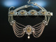 Edler Schmuck zur Tracht! Dirndl Kette und Armband Silber vergoldet Granate um 1960