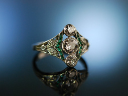 Traum des Art Deco um 1920! Ring Platin Diamanten ca. 1...