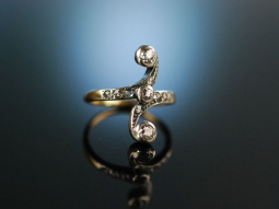 M&uuml;nchen um 1910! Jugendstil Diamant Ring Gold 585...