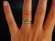 Victorian Snake! Schlangen Ring 1848 Rot Gold 585 T&uuml;rkise mit Geheimfach!