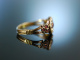 Empire Beauty! Historischer Ring um 1780 Gold 9 Kt Saatperlen Rubin Granate