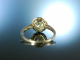 You are my Diamond! Historischer Altschliff Diamant Ring ca. 0,9 ct um 1910 Gold 585 Platin