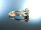 My love! Historischer Verlobungs Freundschafts Engagement Ring Diamanten Saphir Gold 585