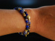 Königin der Nacht! Blue Fancy Armband Tansanit Kyanit Blauquarz Lapis Silber 925 vergoldet
