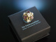 Siebenbürgen um 1880! Hübsche Brosche Silber zart vergoldet Naturperlen Granate