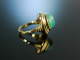 Around 1955! Beautiful Vintage Turquoise Ring Gold 585