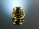 Around 1955! Beautiful Vintage Turquoise Ring Gold 585
